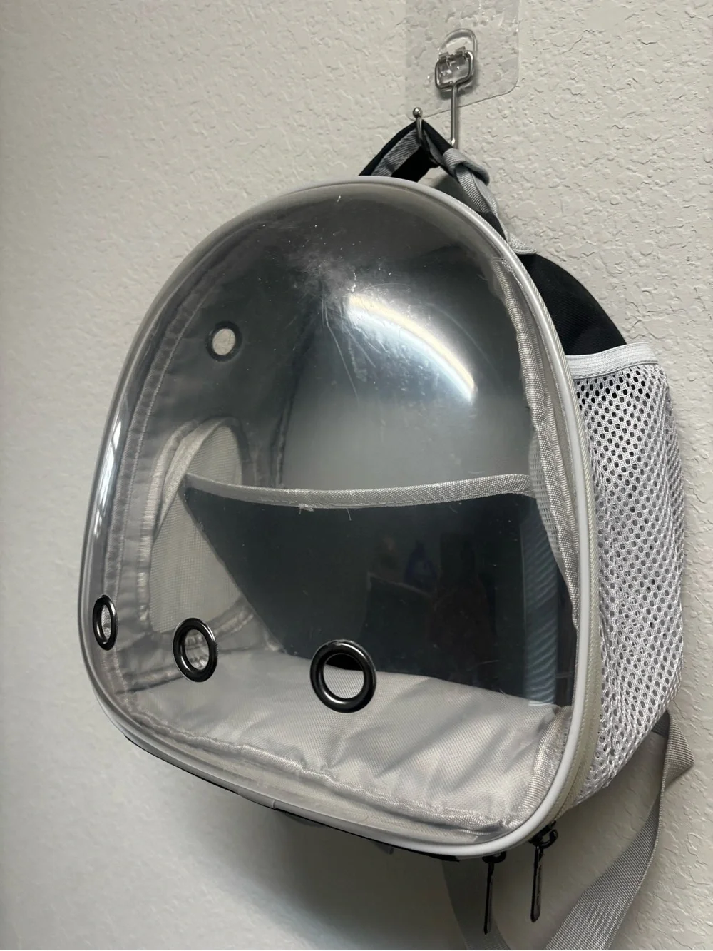 Clear Bubble Pet Backpack Carrier - Black and Clear